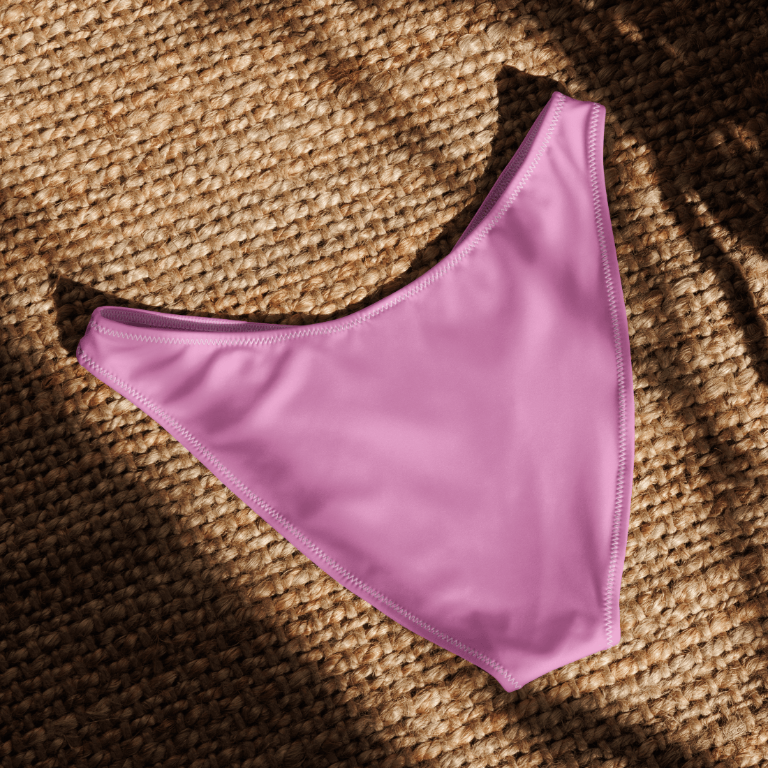 Fairy Dreams Pink Recycled V-Cut Bikini Bottom | Women's Sustainable High-Leg Swimwear