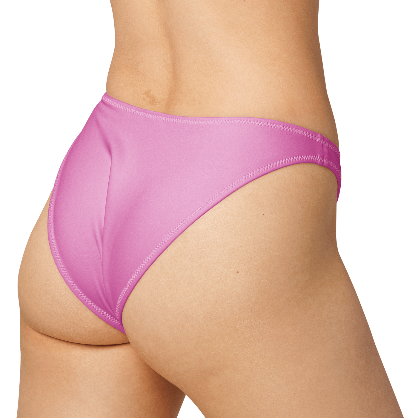 Fairy Dreams Pink Recycled V-Cut Bikini Bottom | Women's Sustainable High-Leg Swimwear