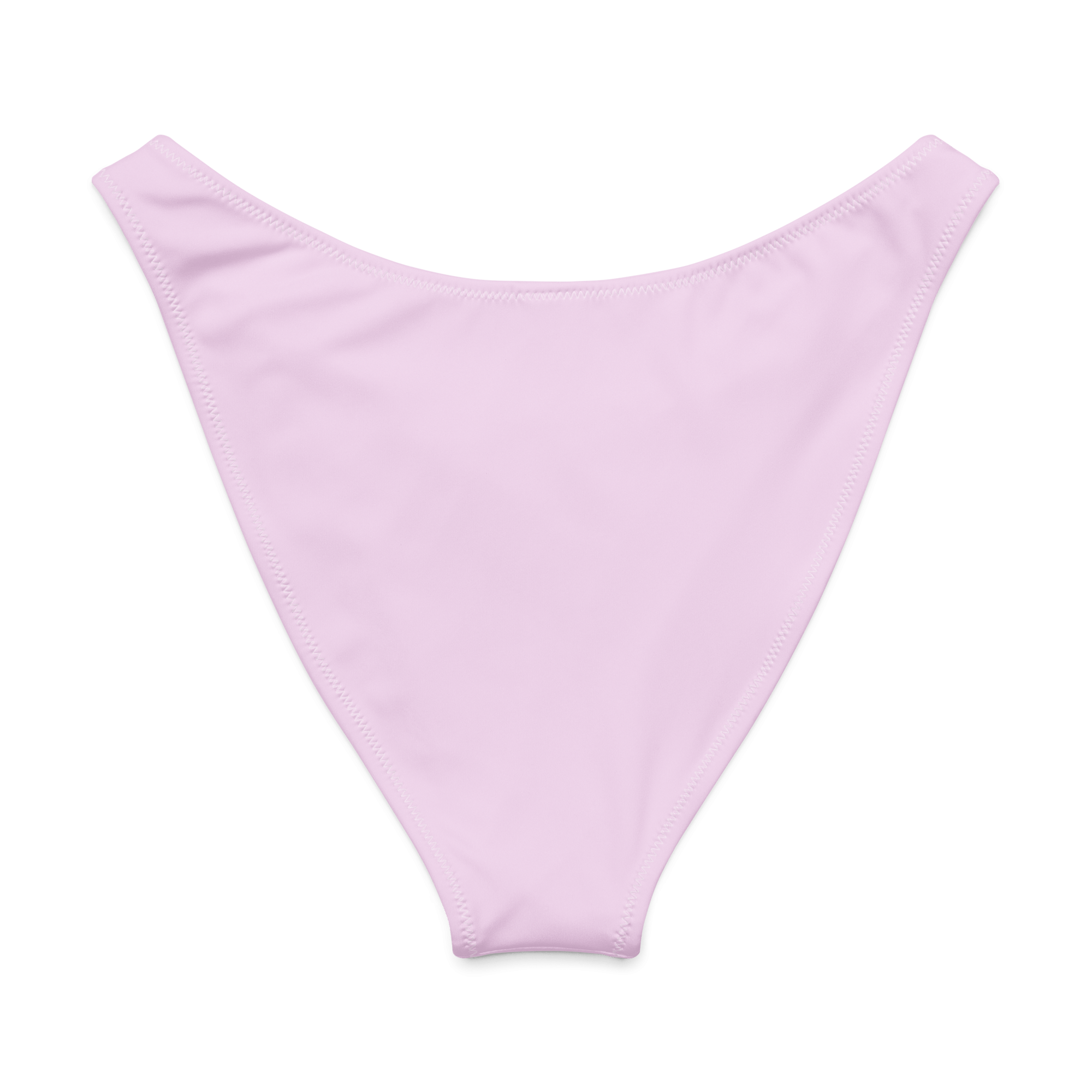 Fairy Dreams Light Pink Recycled V-Cut Bikini Bottom – High-Leg Sustainable Swimwear for Women