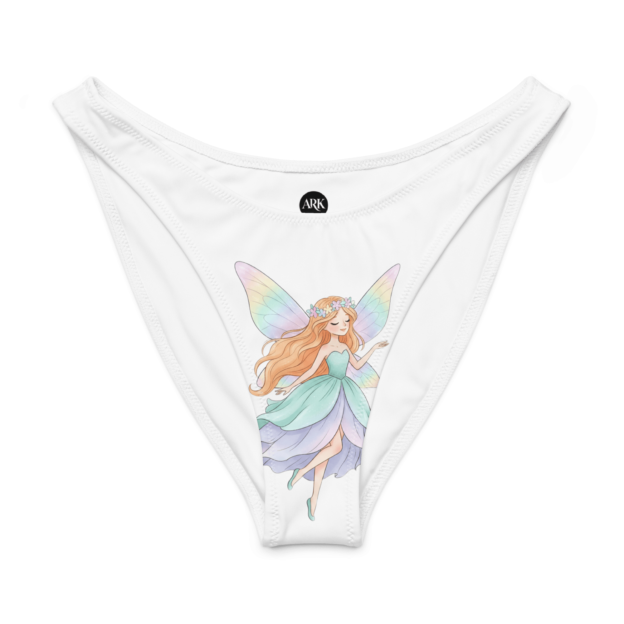 Fairy Dreams Recycled V-Cut Bikini Bottom | Magical Sustainable Beach Fashion | ARKStyles
