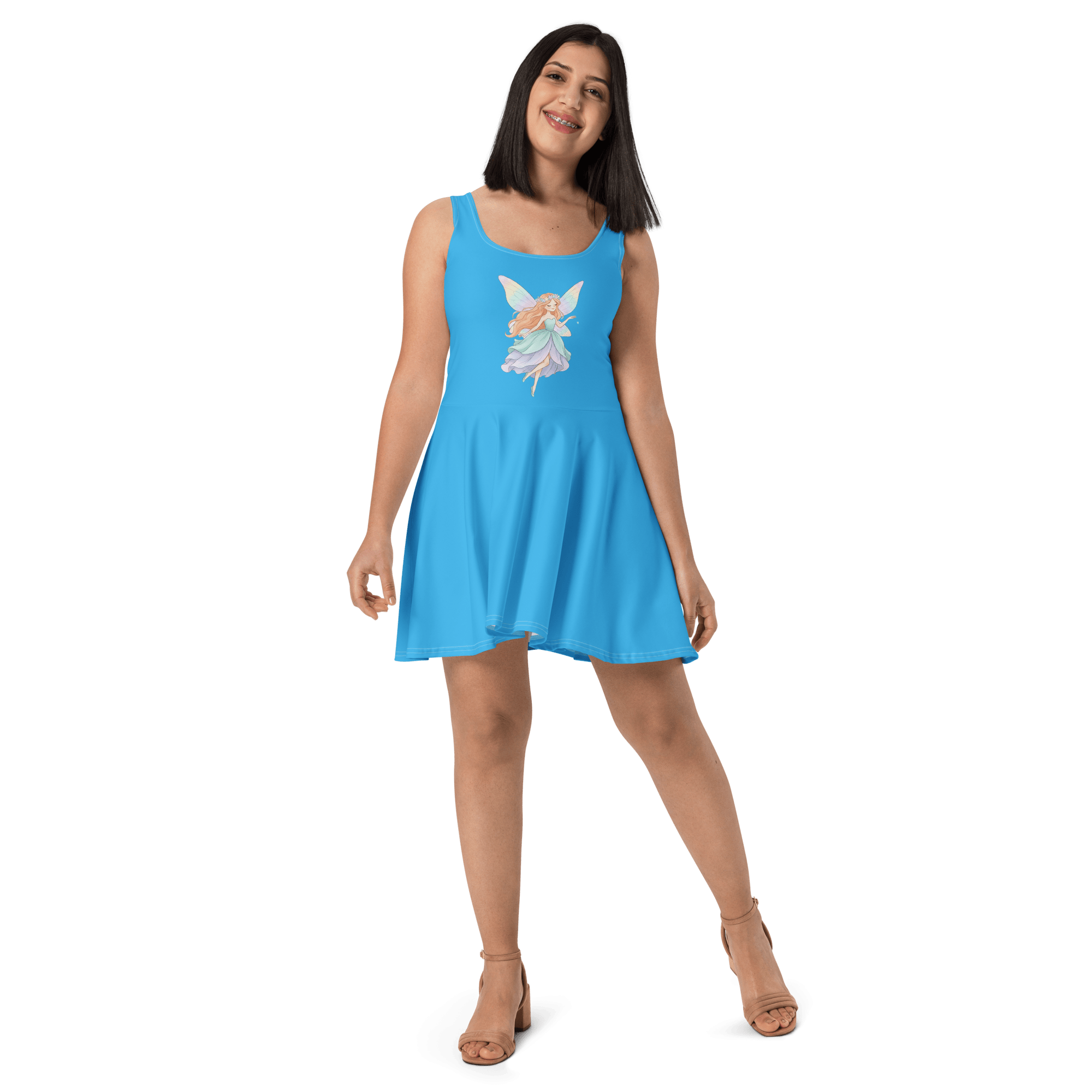 Fairy Dreams Sleeveless Skater Dress | Recycled Flared Fit & Twirl Dress for Women