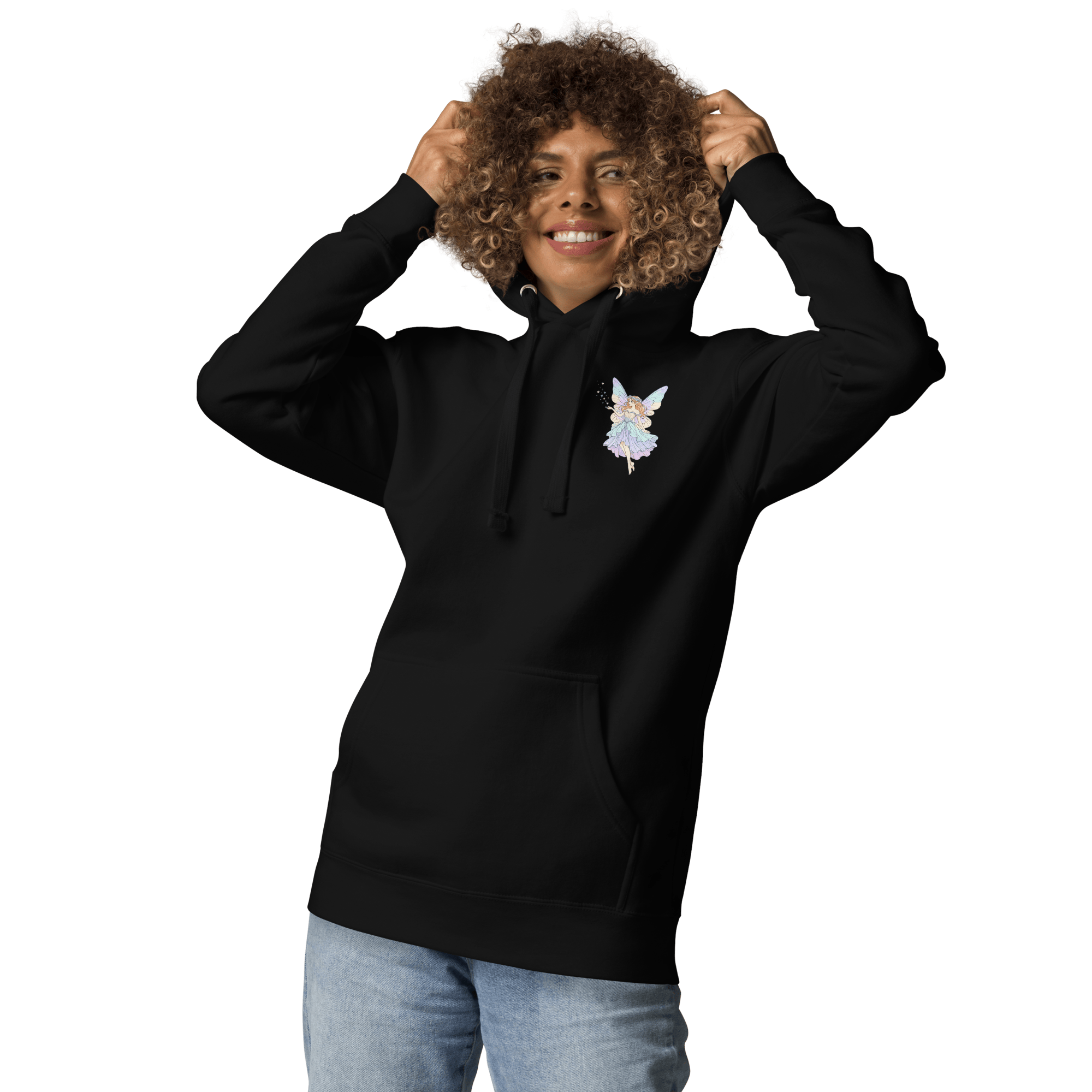 Women's Enchanted Fairy Premium Pullover Hoodie | Soft Fleece Cotton Blend Hoodie