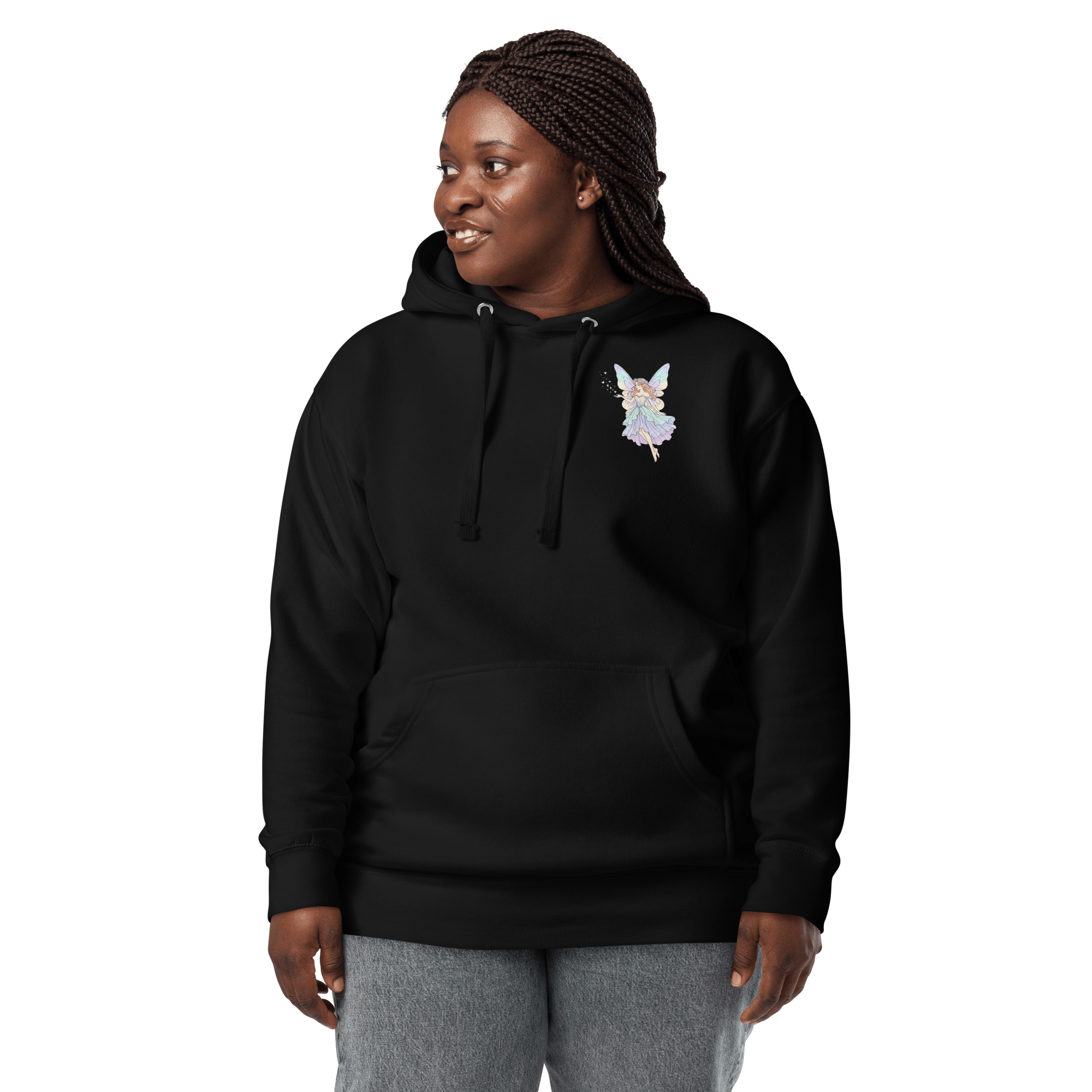Women's Enchanted Fairy Premium Pullover Hoodie | Soft Fleece Cotton Blend Hoodie