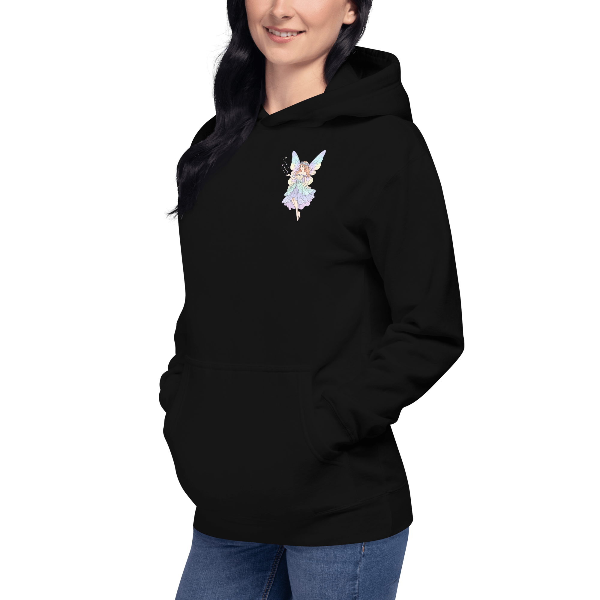 Women's Enchanted Fairy Premium Pullover Hoodie | Soft Fleece Cotton Blend Hoodie