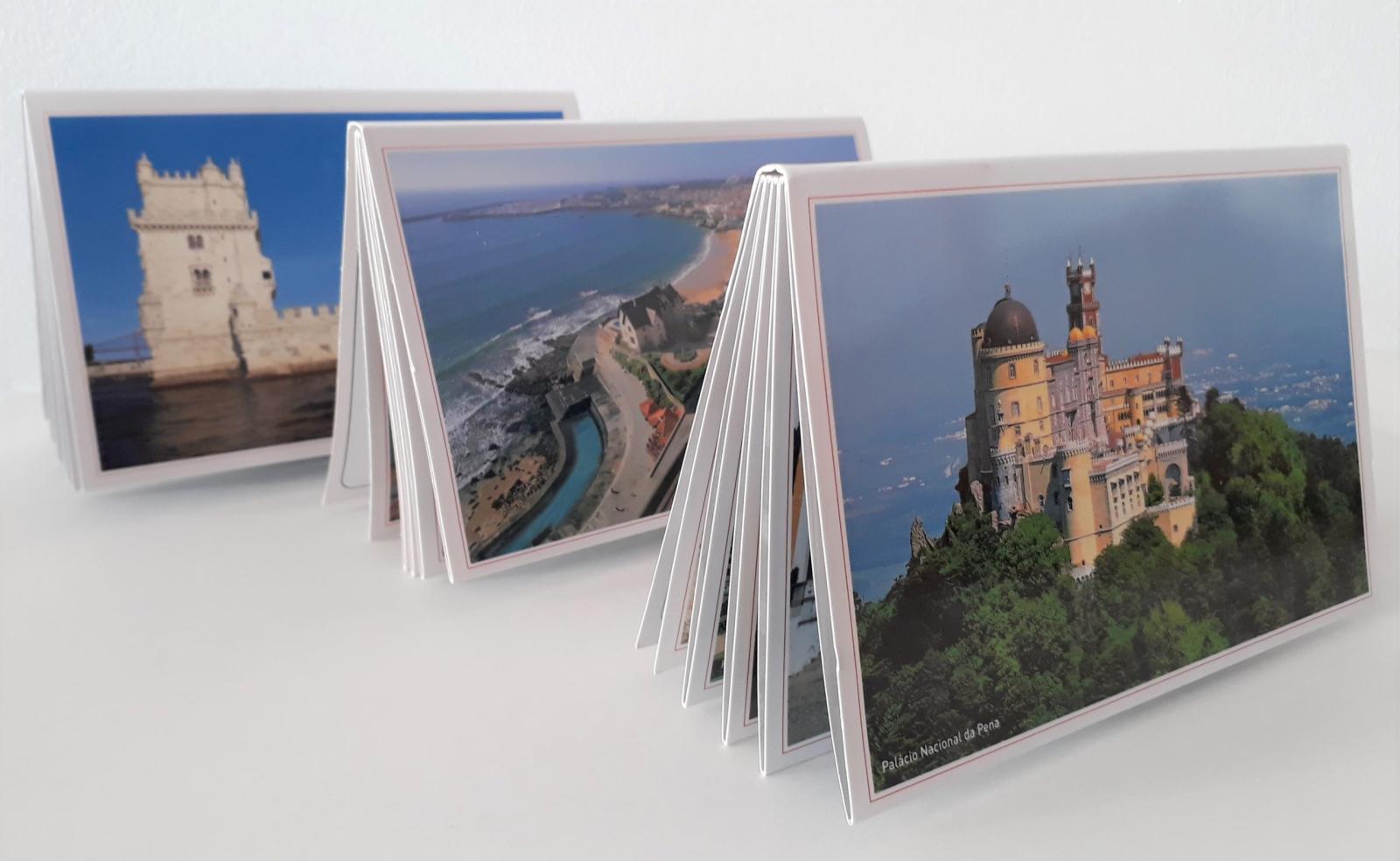 Portuguese Scenic Paper Folding Fans — Ten Photo Designs