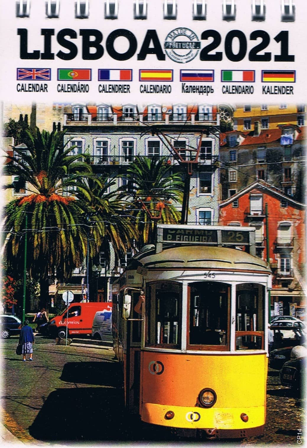 Lisbon Tram Desk Calendar 2021 — CP-14