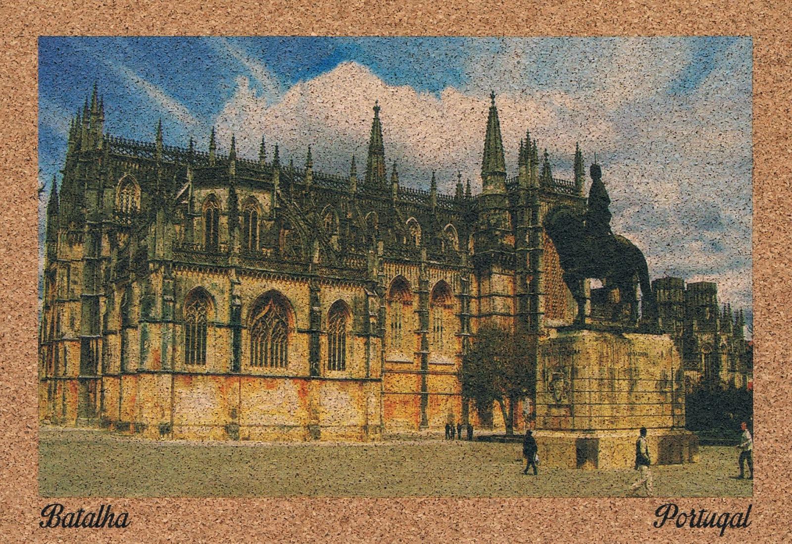 Batalha Monastery and Equestrian Statue Cork Postcard