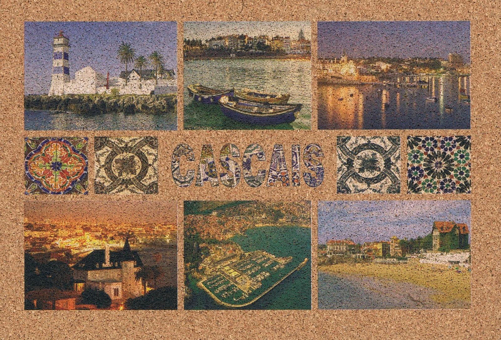 Cascais Bay, Fishing Boats and Marina Cork Postcard