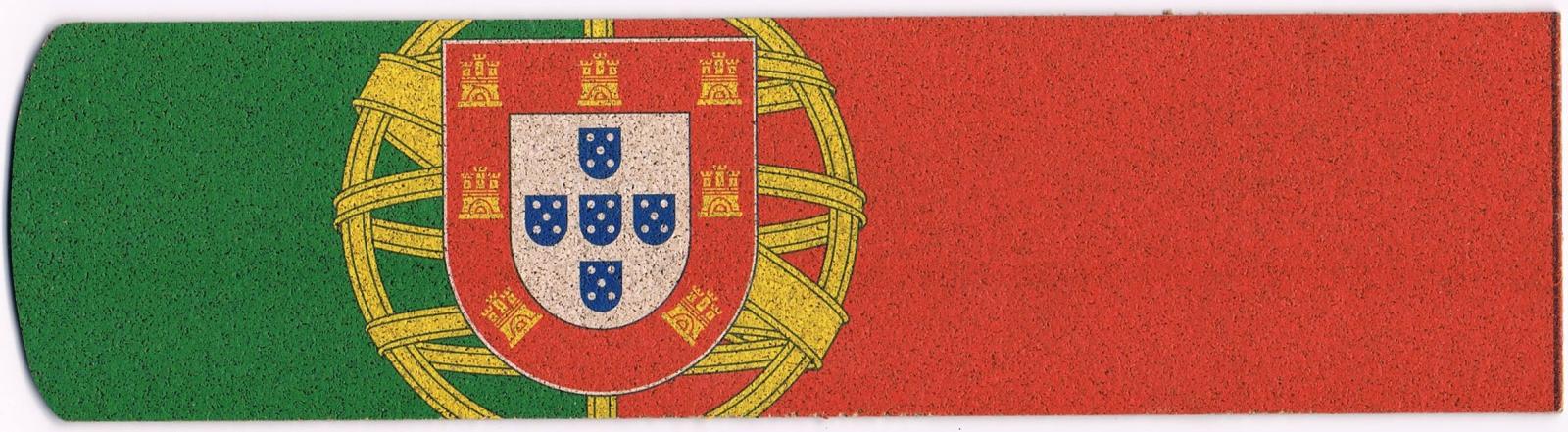 Portuguese Flag and Coat of Arms Cork Bookmark
