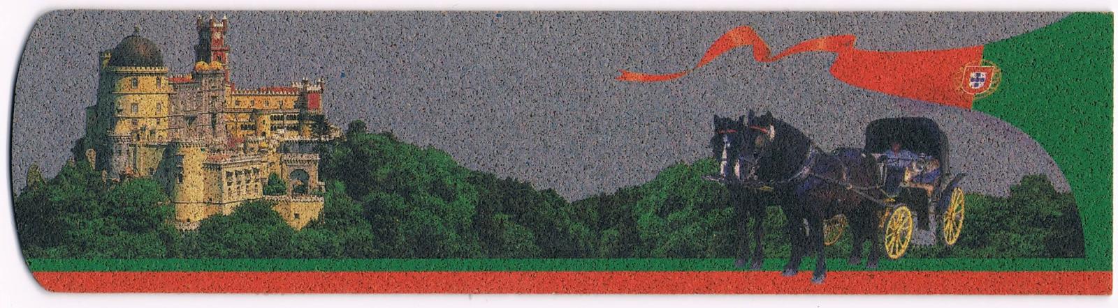 Pena Palace and Horse-Drawn Carriage Sintra Cork Bookmark