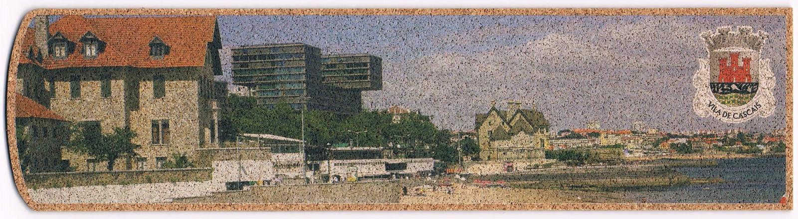Cascais Waterfront and Town Coat of Arms Cork Bookmark