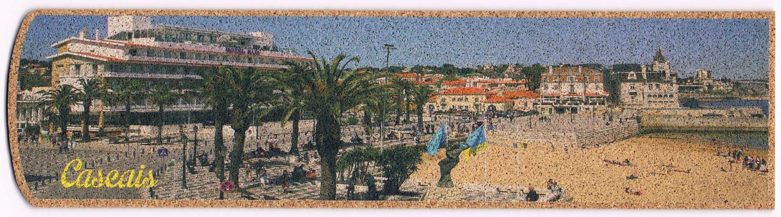 Cascais Beach and Seafront Panoramic Cork Bookmark