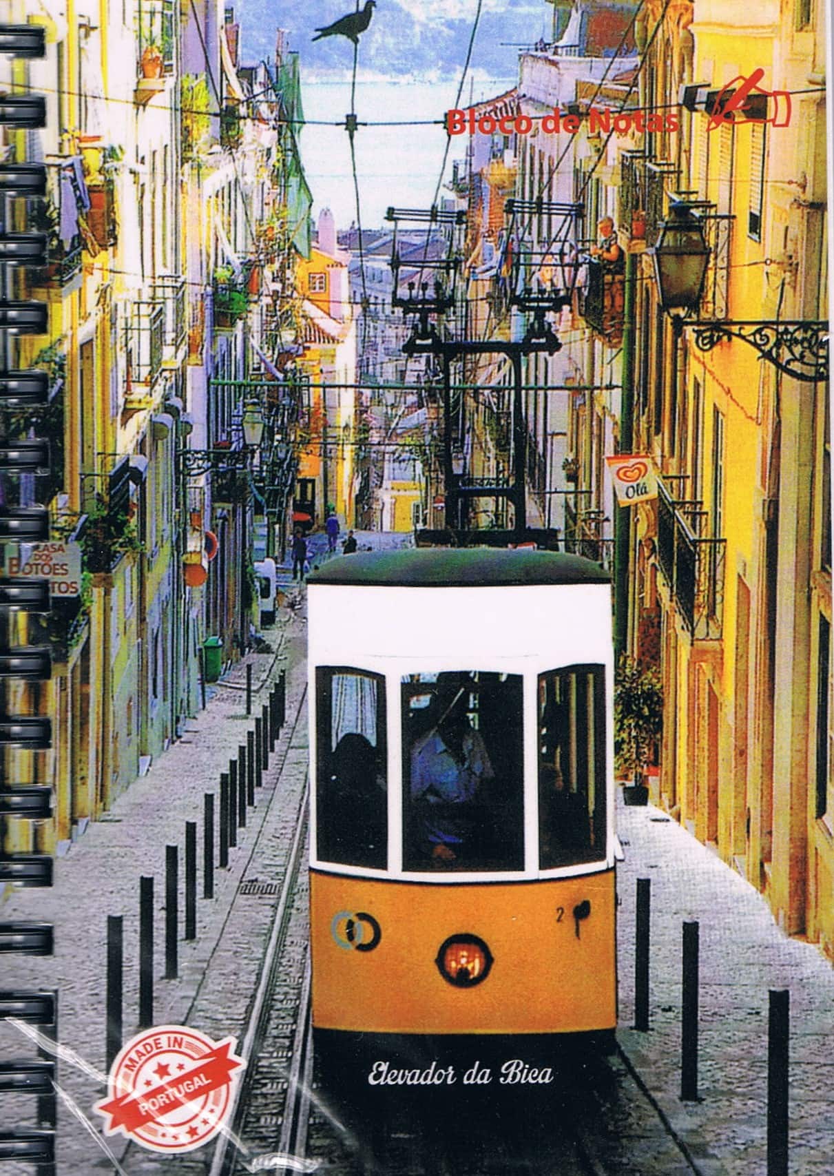 Bica Funicular Lisbon Premium Spiral Notepad