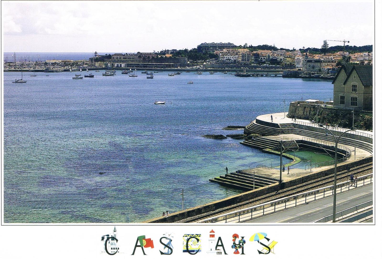 Cascais Waterfront Village and Bay Premium Postcard