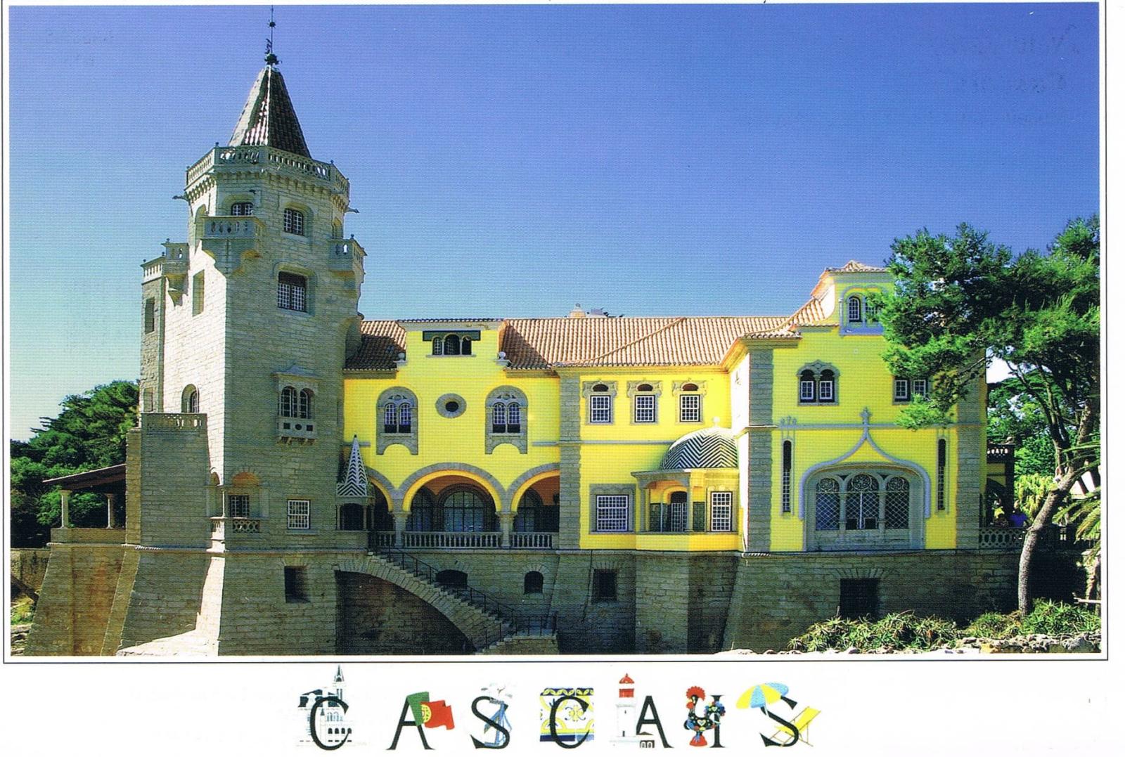 Condes de Castro Guimarães Museum Cascais Stone Turret Premium Postcard