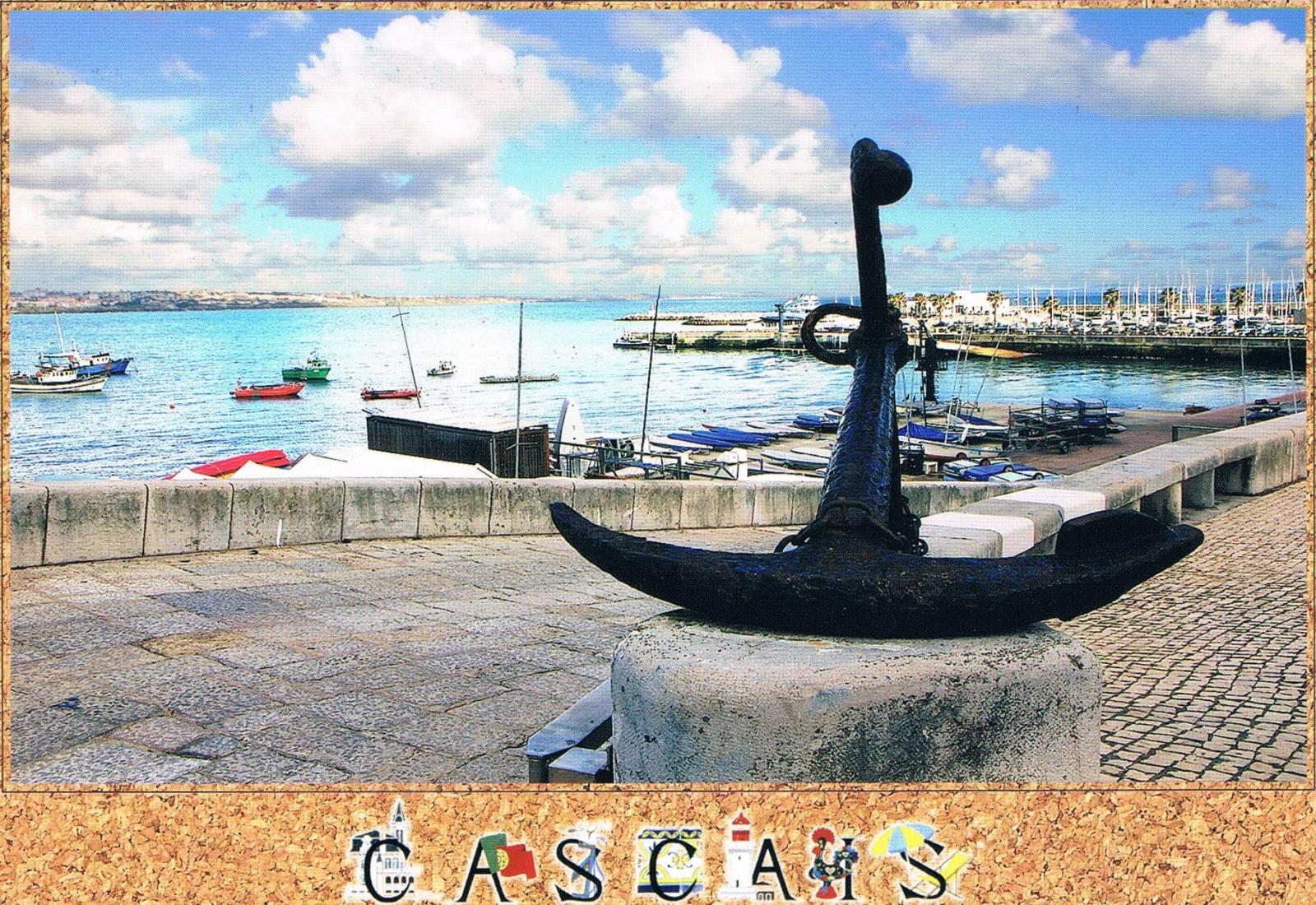 Cascais Harbour Anchor Monument Premium Postcard