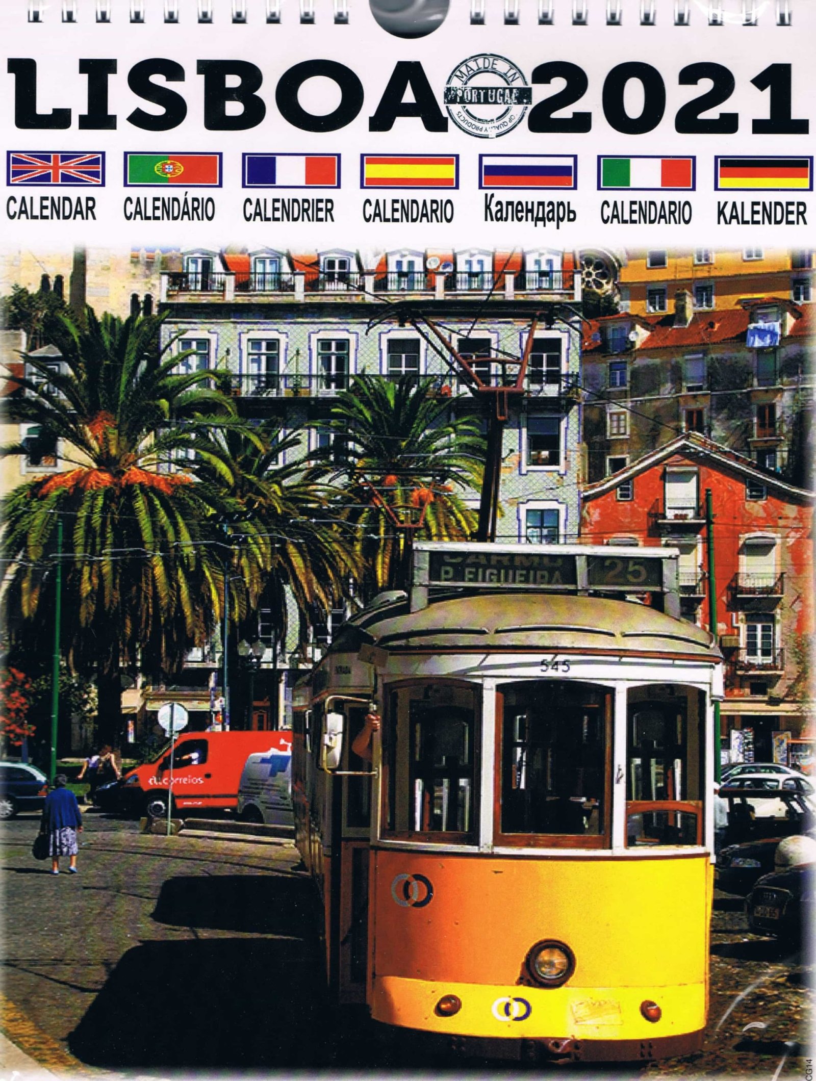 Lisbon Tram Wall Calendar 2021 — CG-14