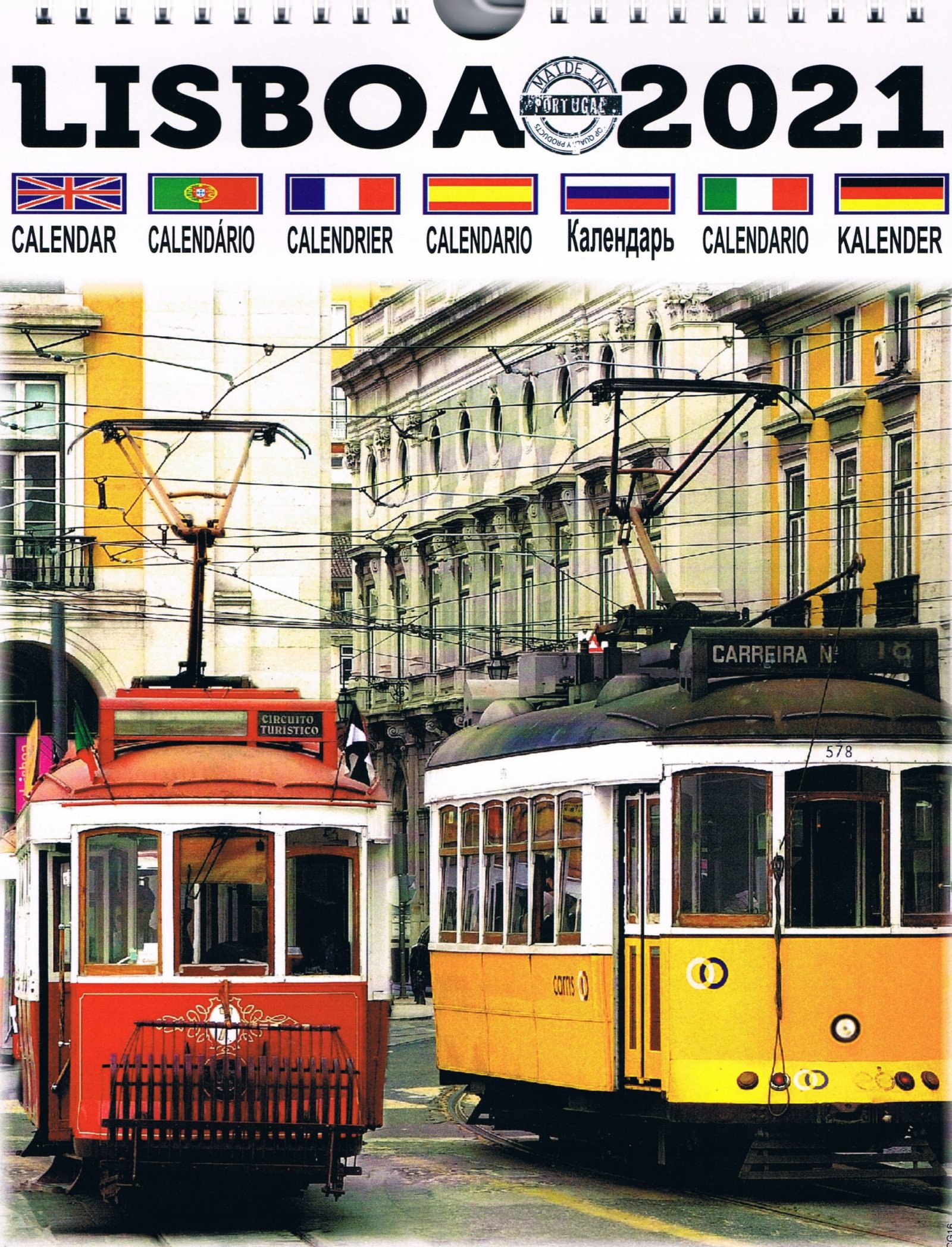 Lisbon Tram Wall Calendar 2021 — CG-16