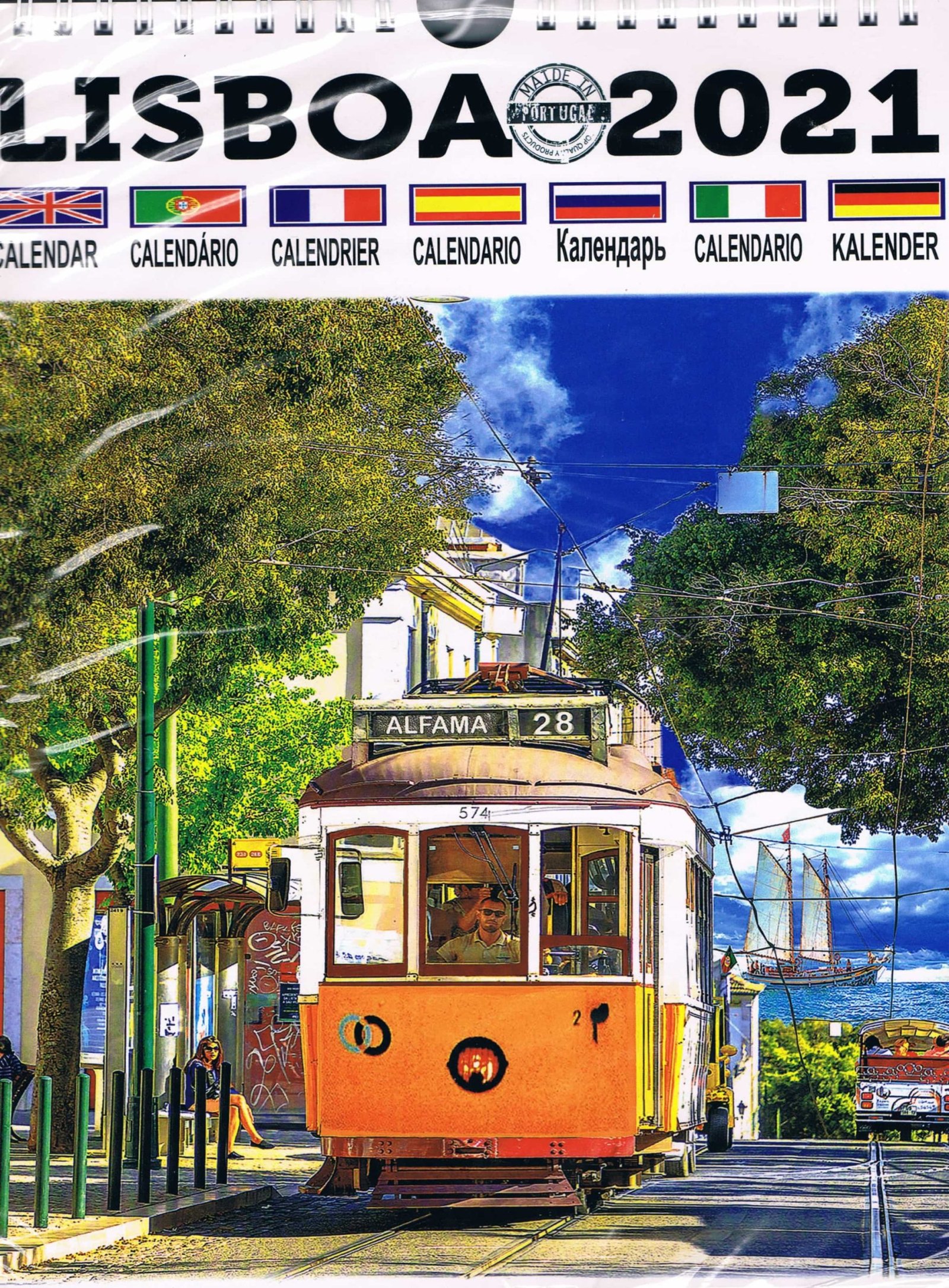 Lisbon Tram Wall Calendar 2021 — CG-26