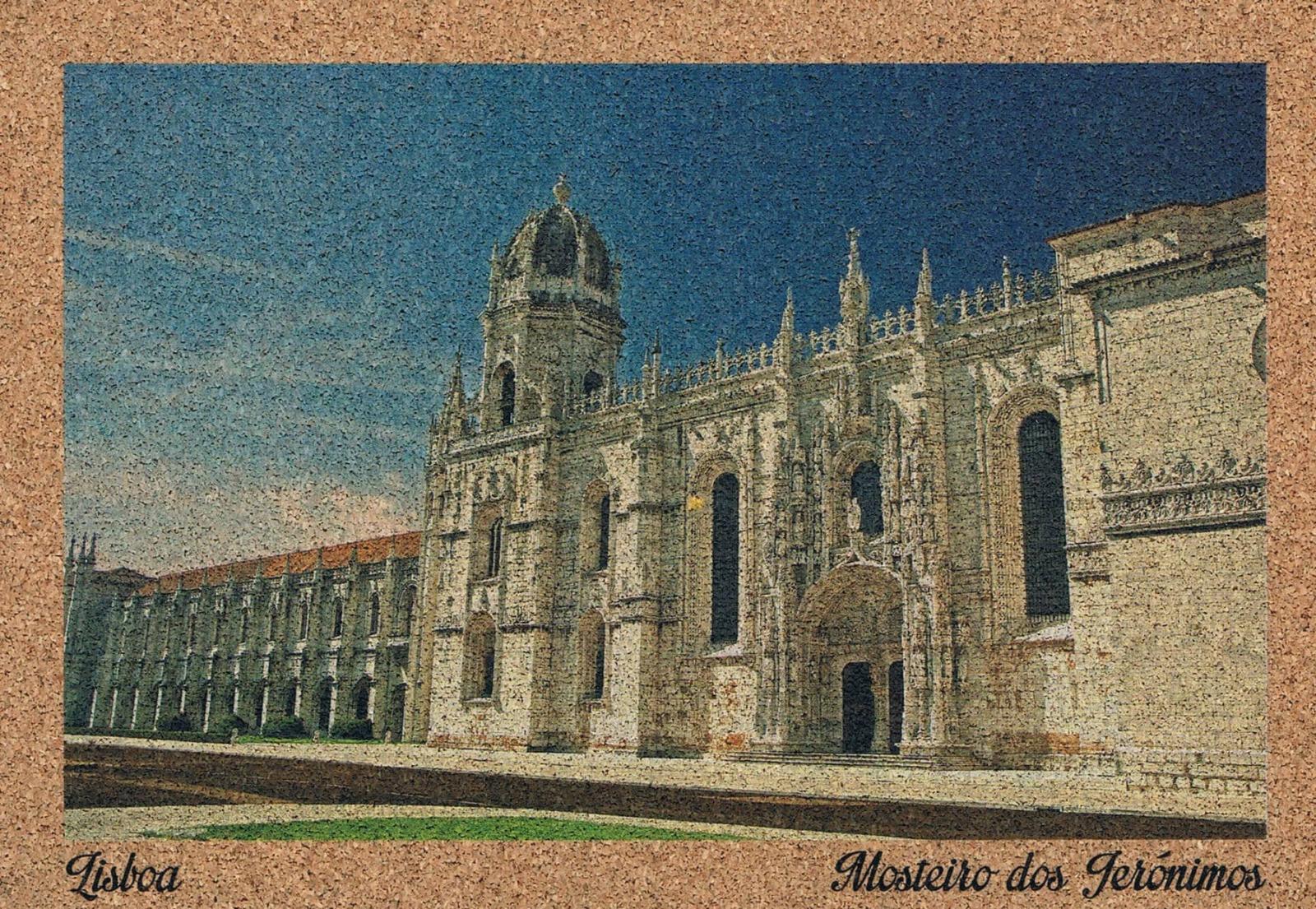 Jerónimos Monastery Manueline Façade Cork Postcard