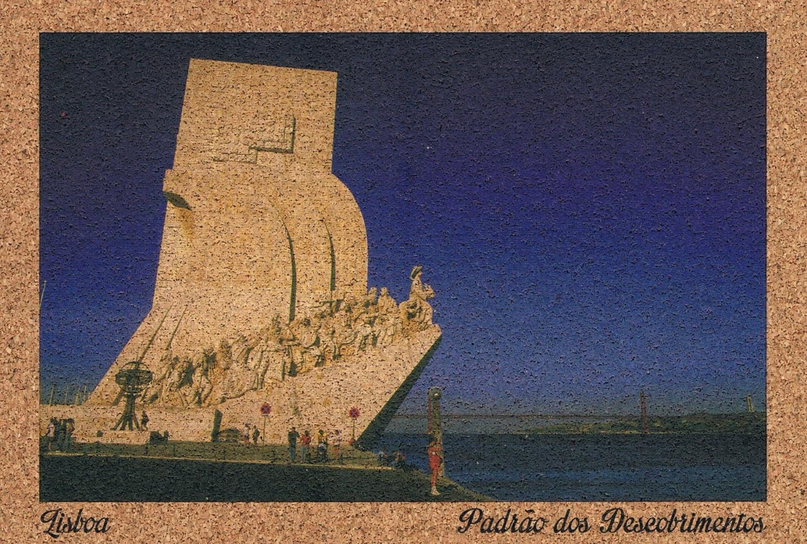 Monument to the Discoveries beside the Tagus Cork Postcard
