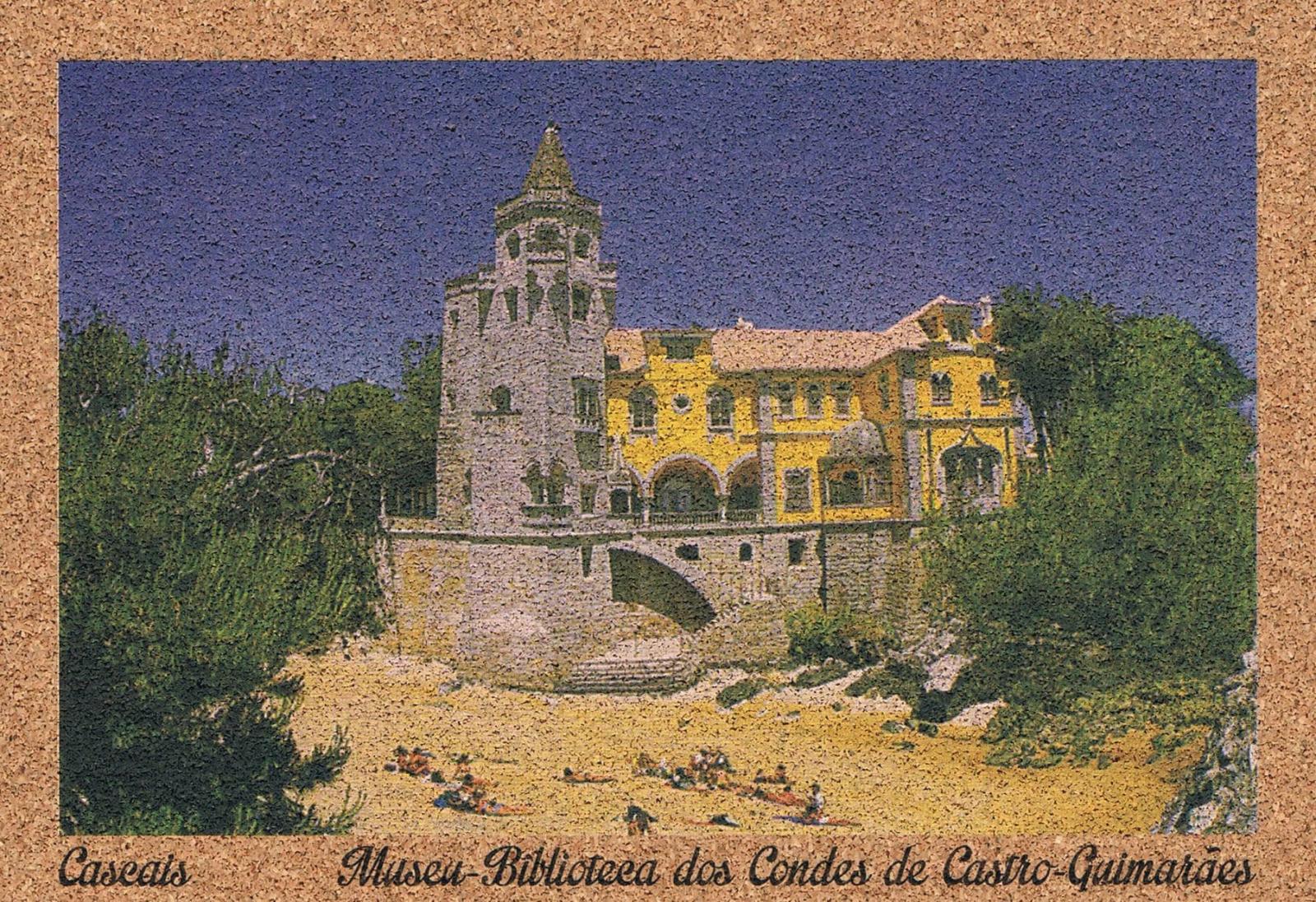 Condes de Castro Guimarães Museum Cascais Cork Postcard