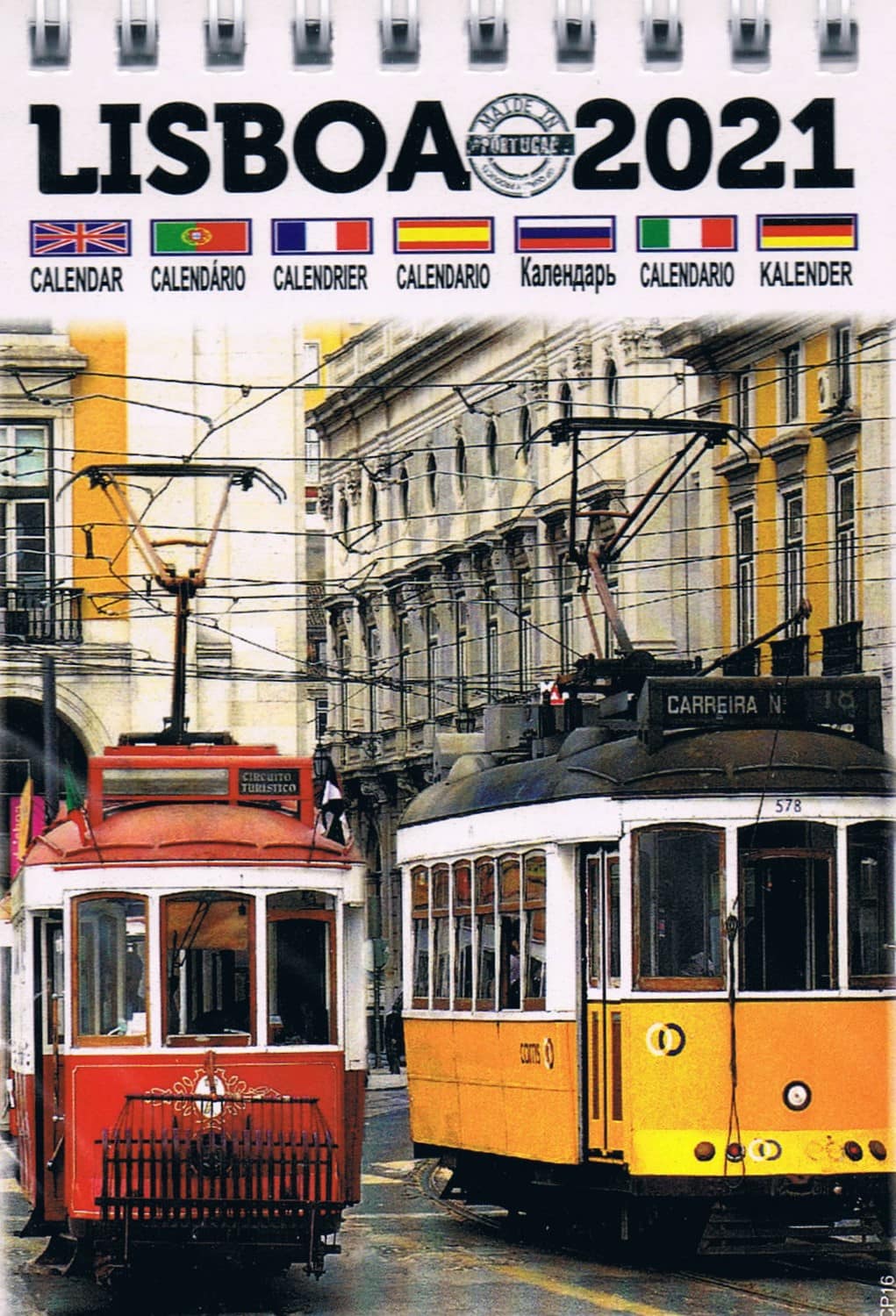 Lisbon Tram Desk Calendar 2021 — CP-16