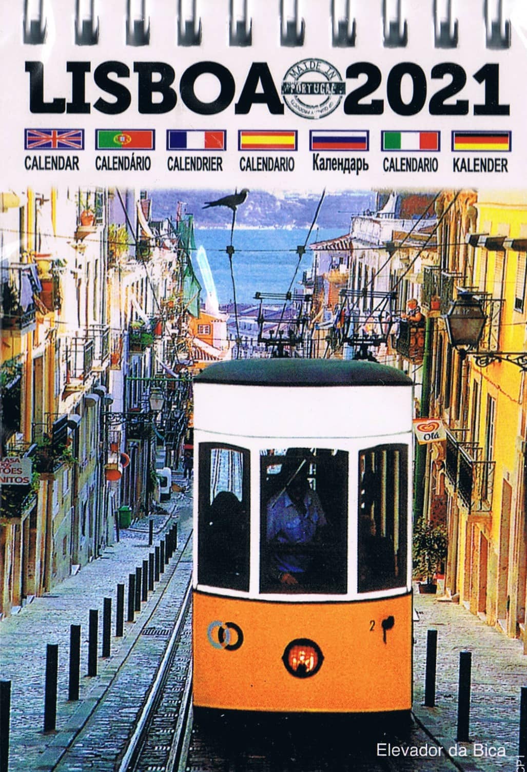 Painted Lisbon Tram Desk Calendar 2021 — CP-1