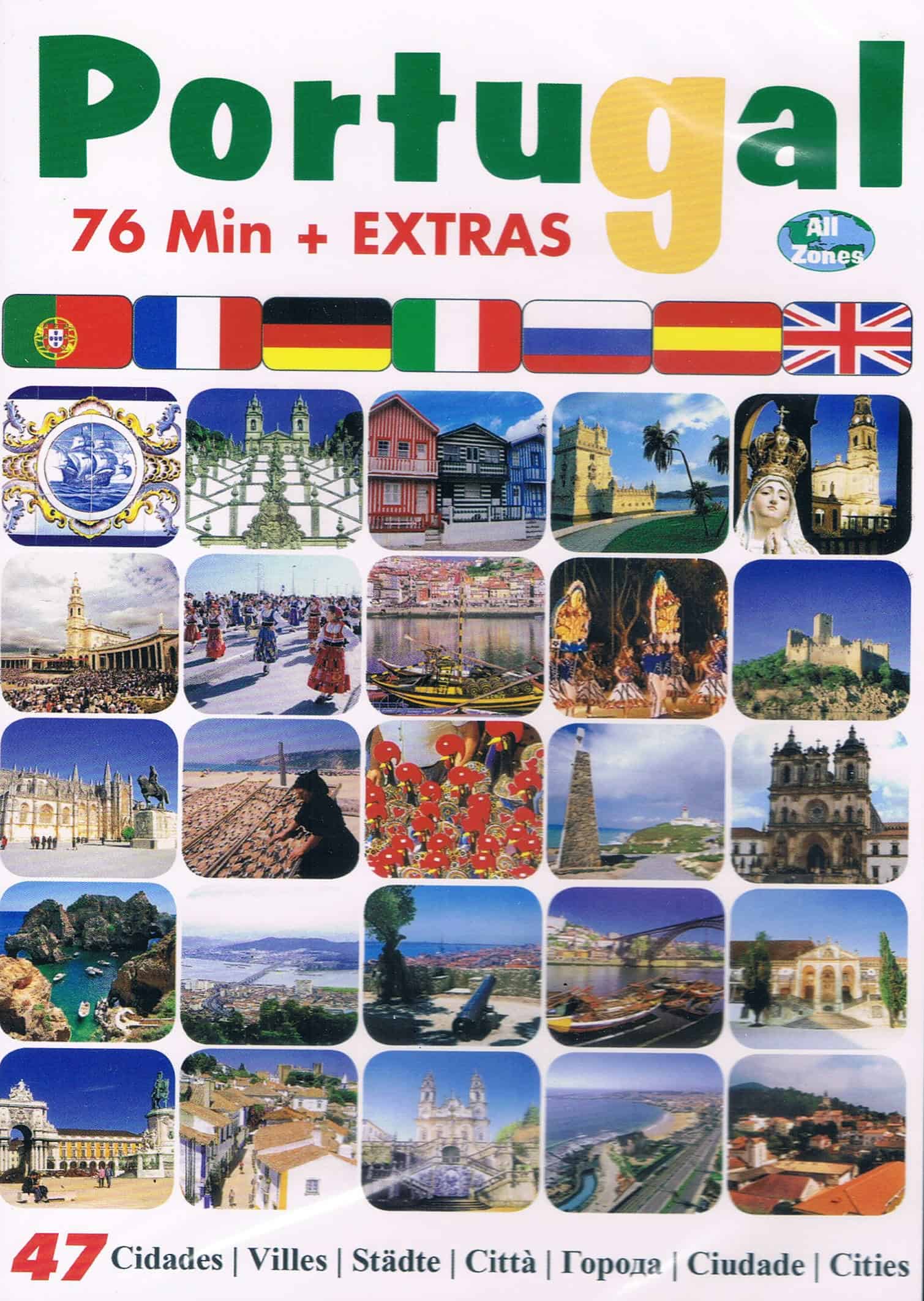 Portugal & Lisbon Travel DVD — 76 Minutes + Extras