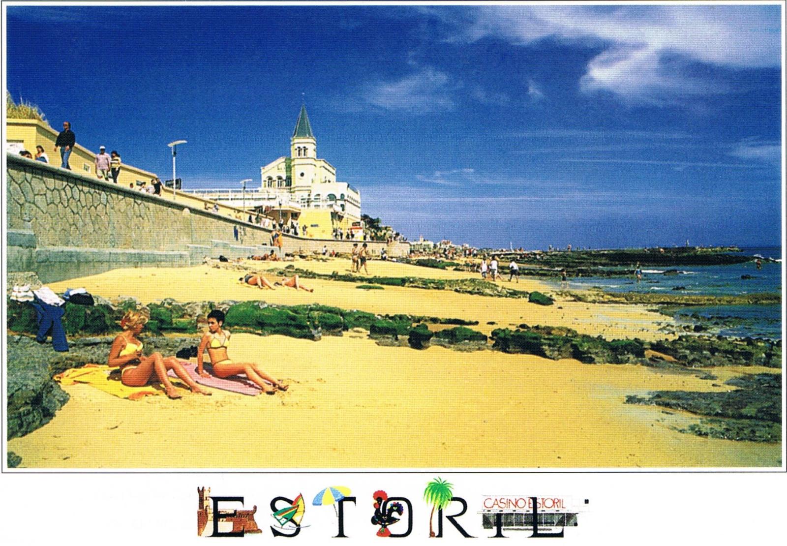 Monte Estoril Sandy Cove and Seafront Premium Postcard