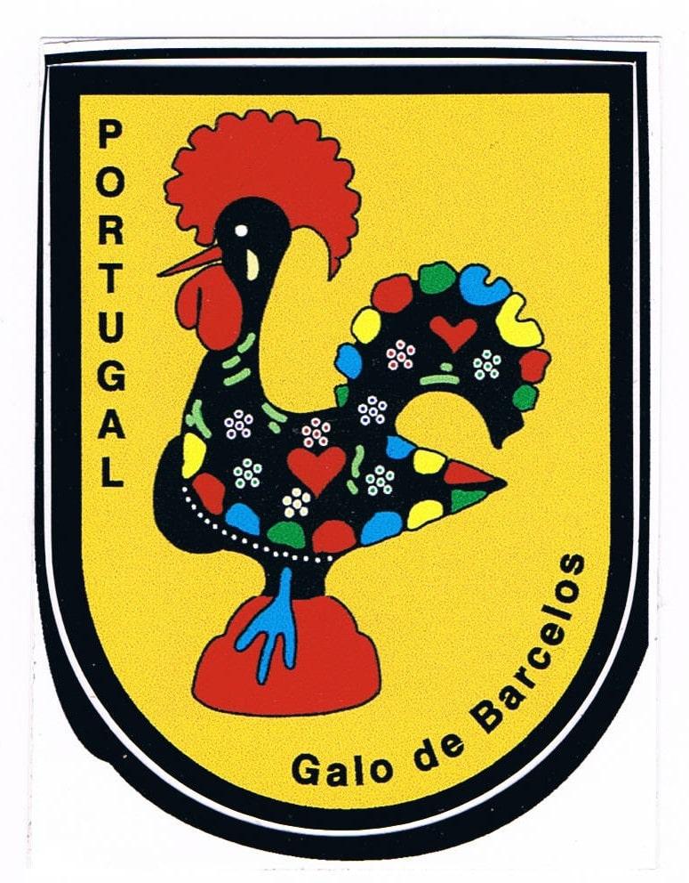 Colourful Galo de Barcelos Portugal Sticker