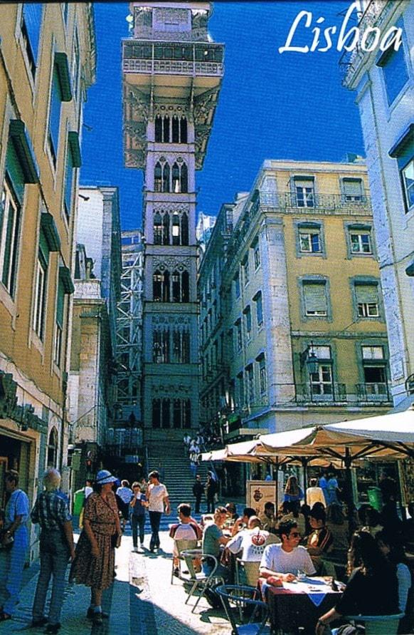 Santa Justa Lift Lisbon Street Premium Fridge Magnet