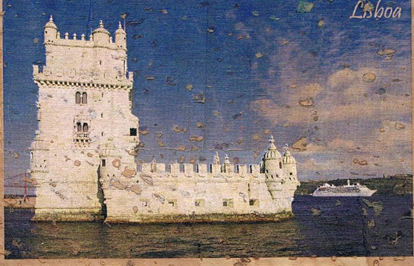 Belém Tower beside the Tagus Cork Fridge Magnet