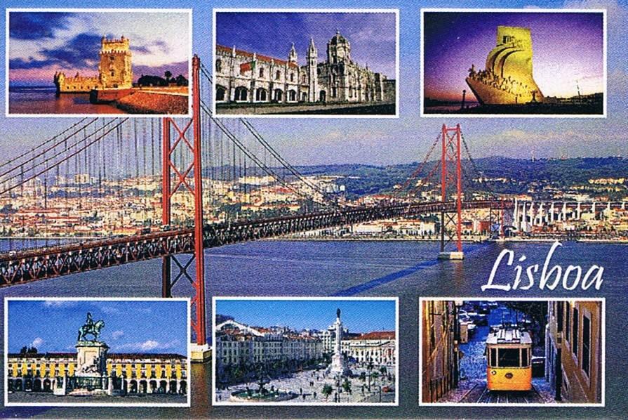 25 April Bridge & Lisbon Collage Premium Fridge Magnet