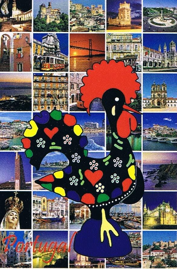 Galo de Barcelos Portugal Photo Collage Premium Fridge Magnet