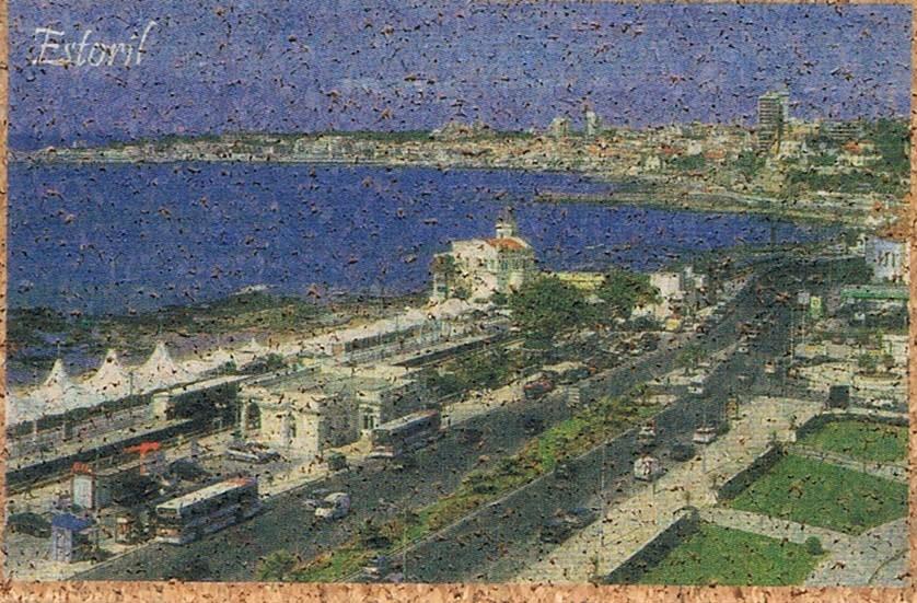 Estoril Coast and Seafront Road Cork Fridge Magnet