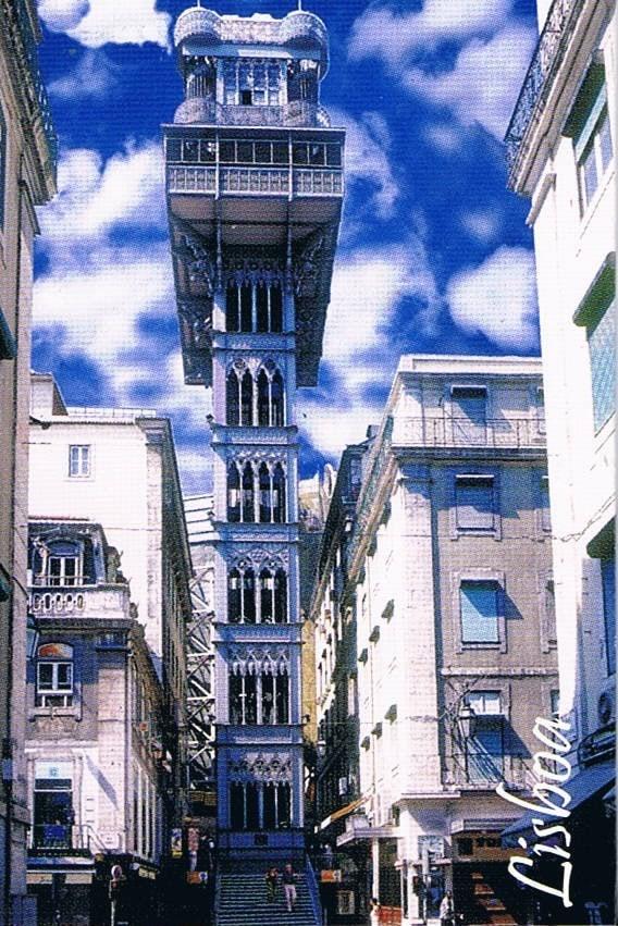 Santa Justa Lift Lisbon Premium Fridge Magnet