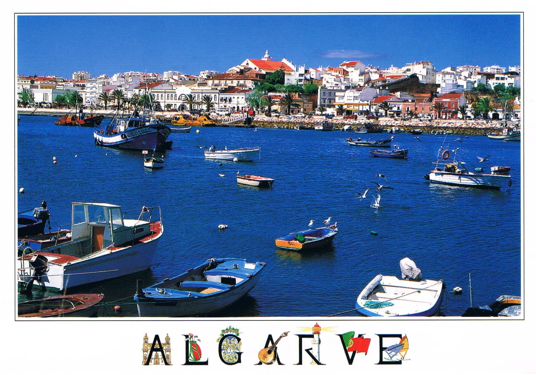 Lagos Fishing Harbour Premium Postcard