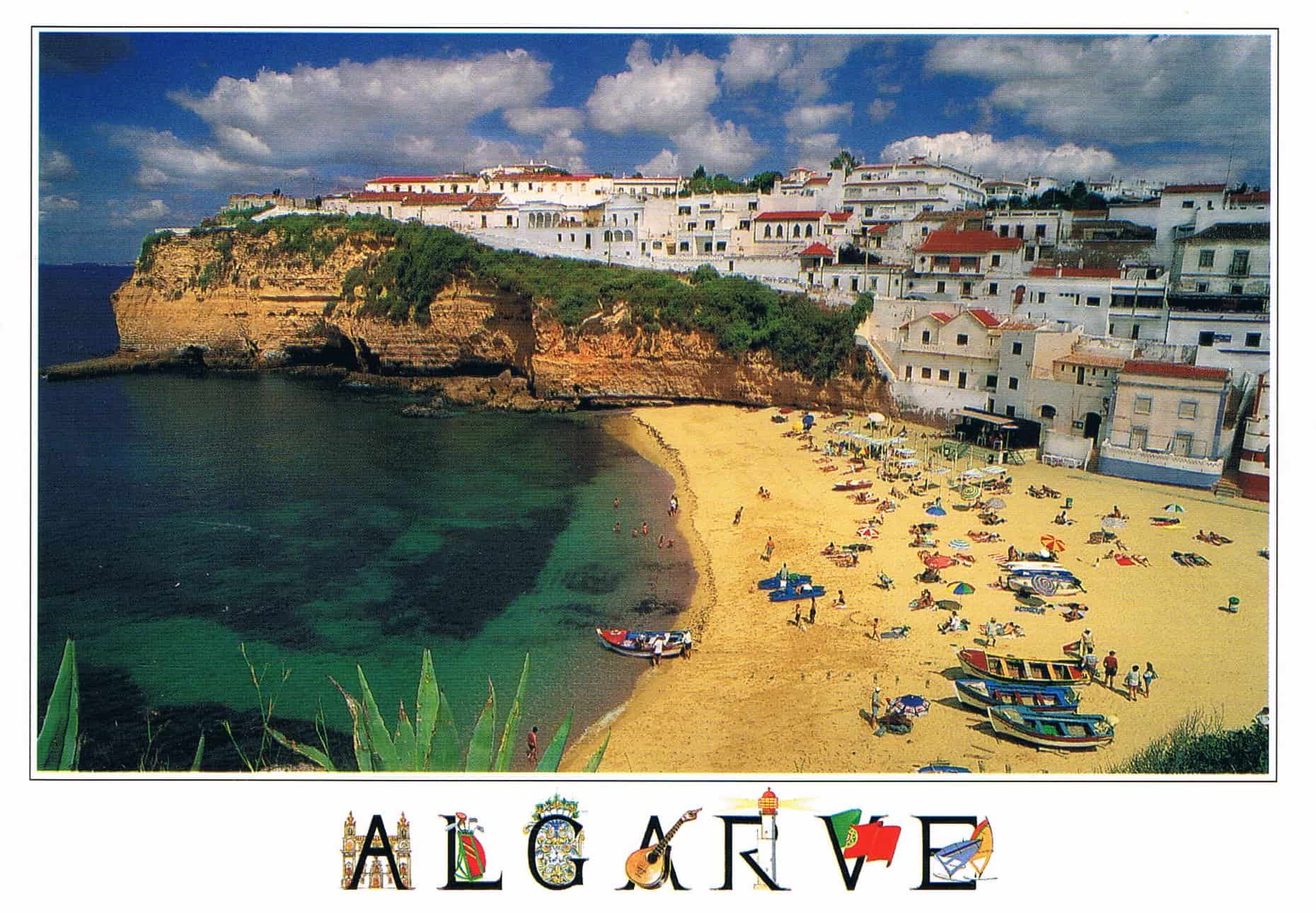 Carvoeiro Beach and Village Premium Postcard