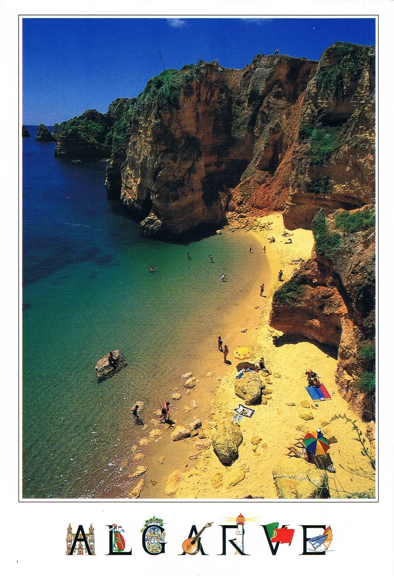 Praia Dona Ana Lagos Algarve Premium Postcard
