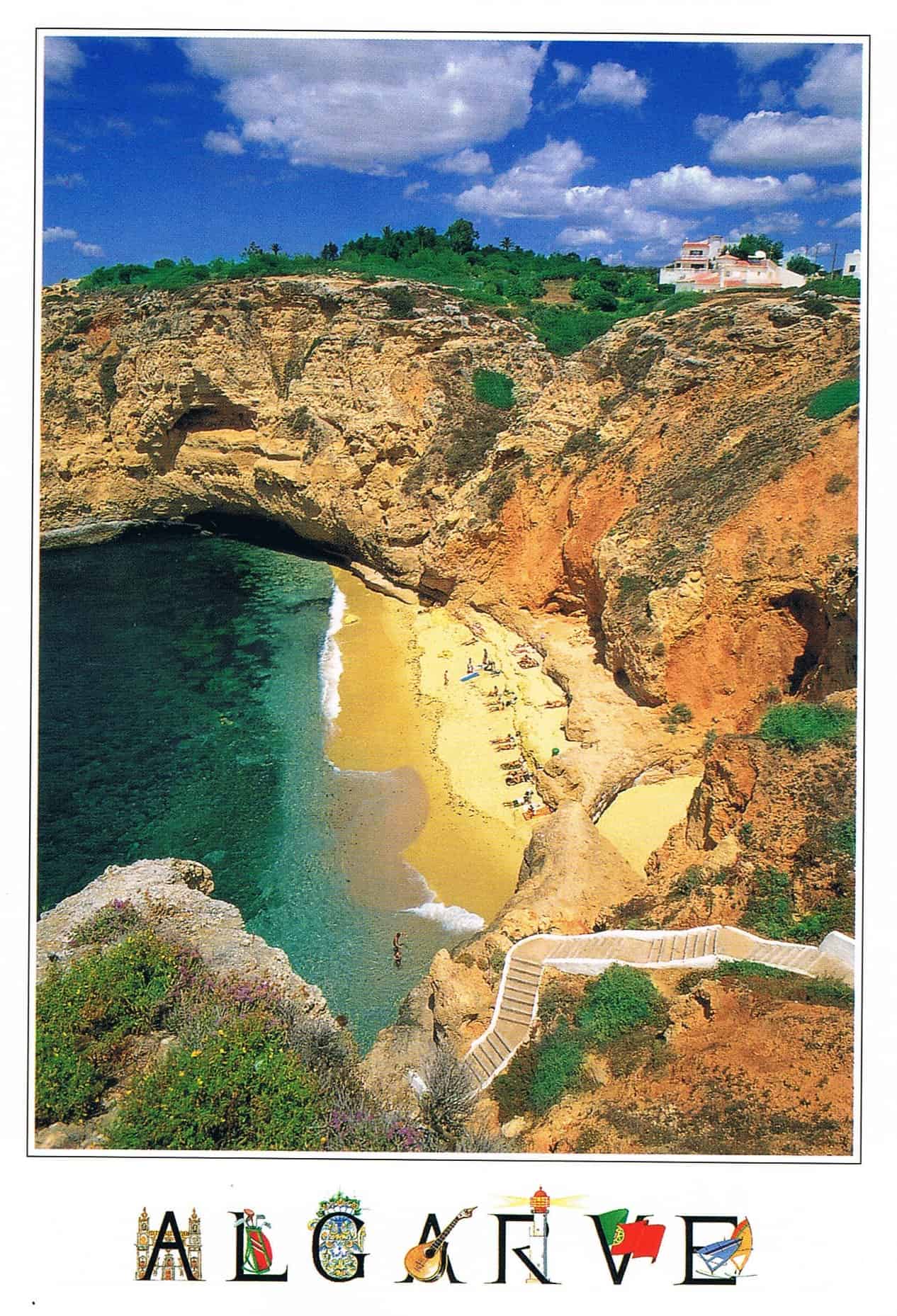 Praia da Baleeira Albufeira Premium Postcard