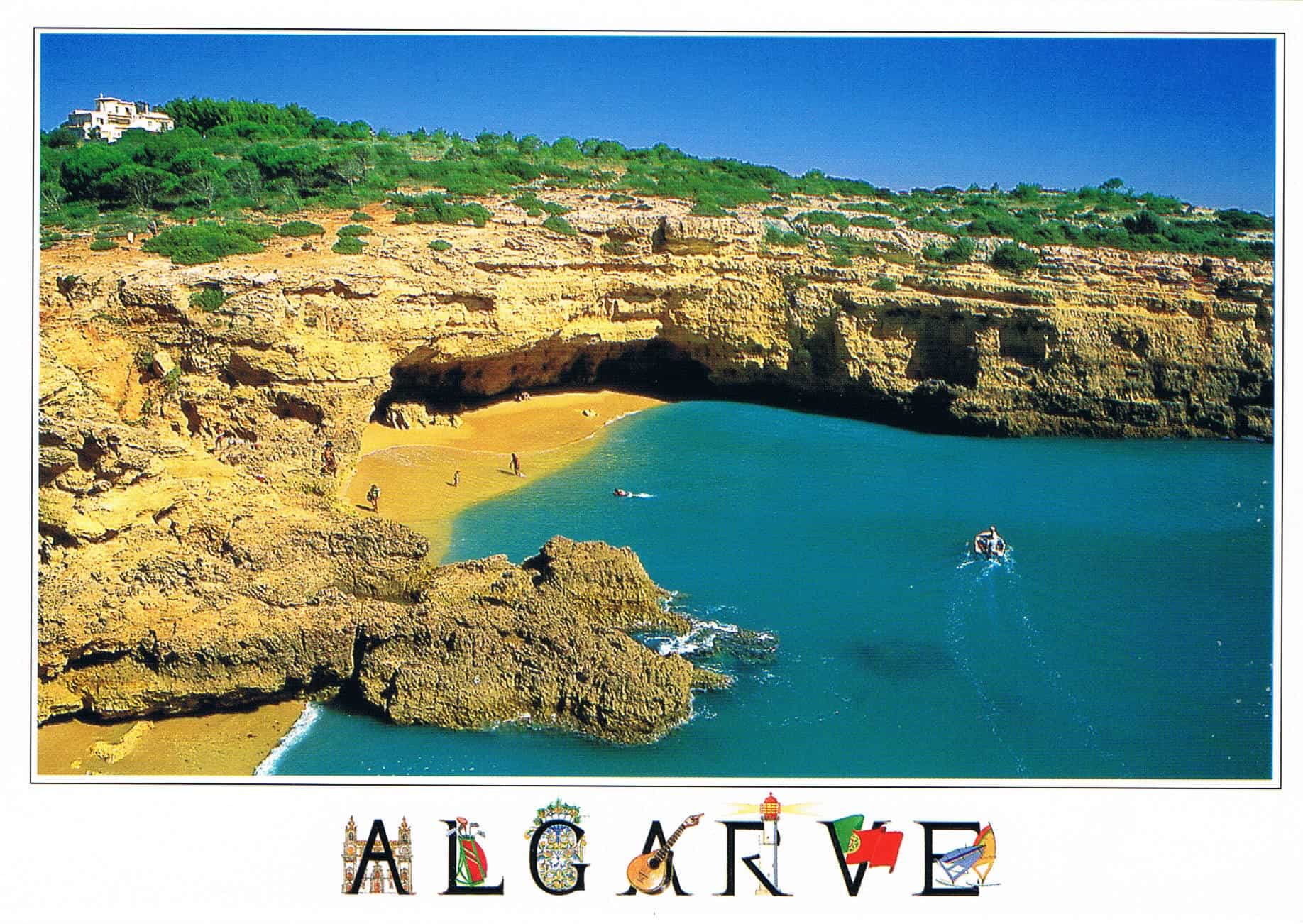Praia da Albandeira Lagoa Premium Postcard