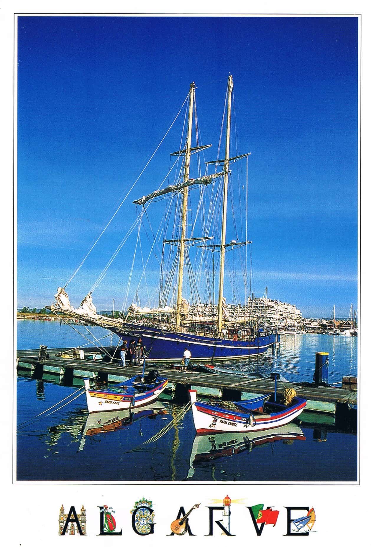 Vilamoura Marina Sailboats Premium Postcard
