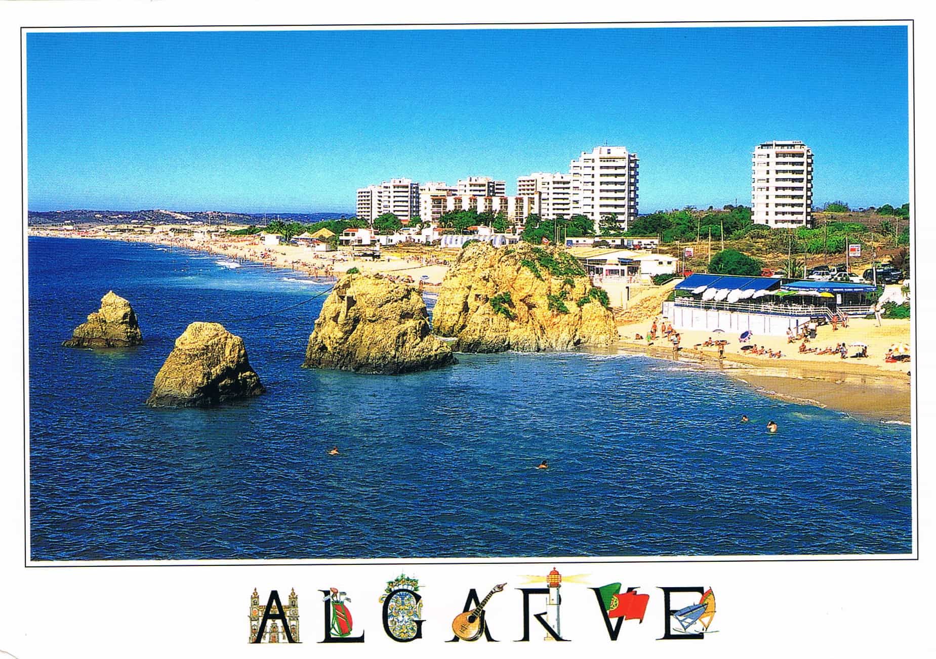 Alvor Algarve Sea Cliffs Premium Postcard