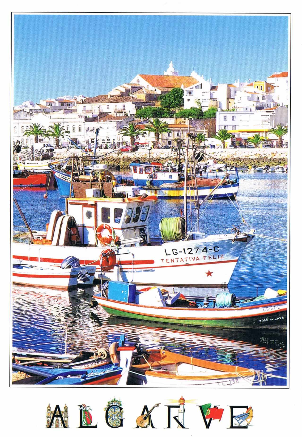 Lagos Fishing Harbour Premium Postcard