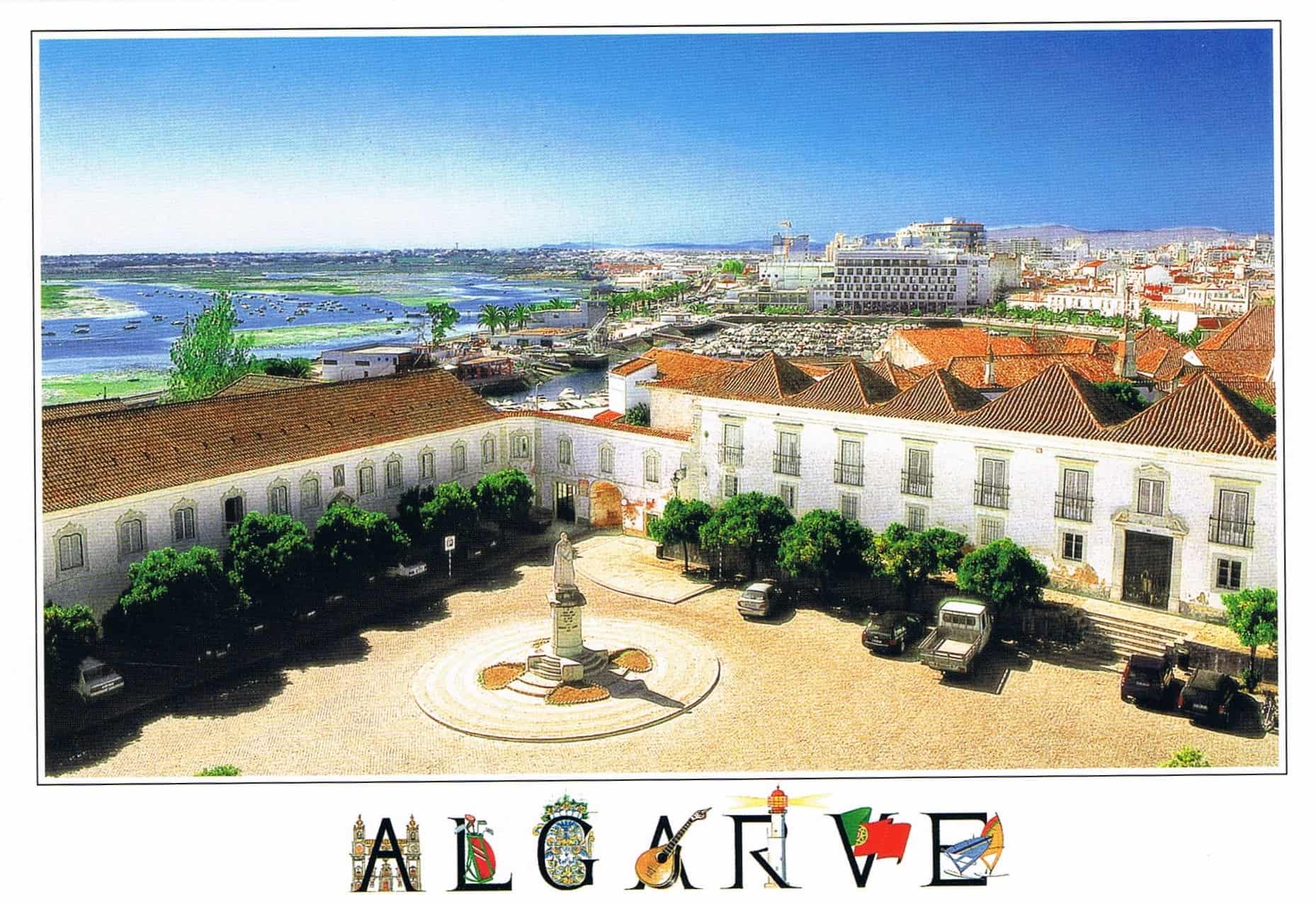 Faro Ria Formosa Panorama Premium Postcard