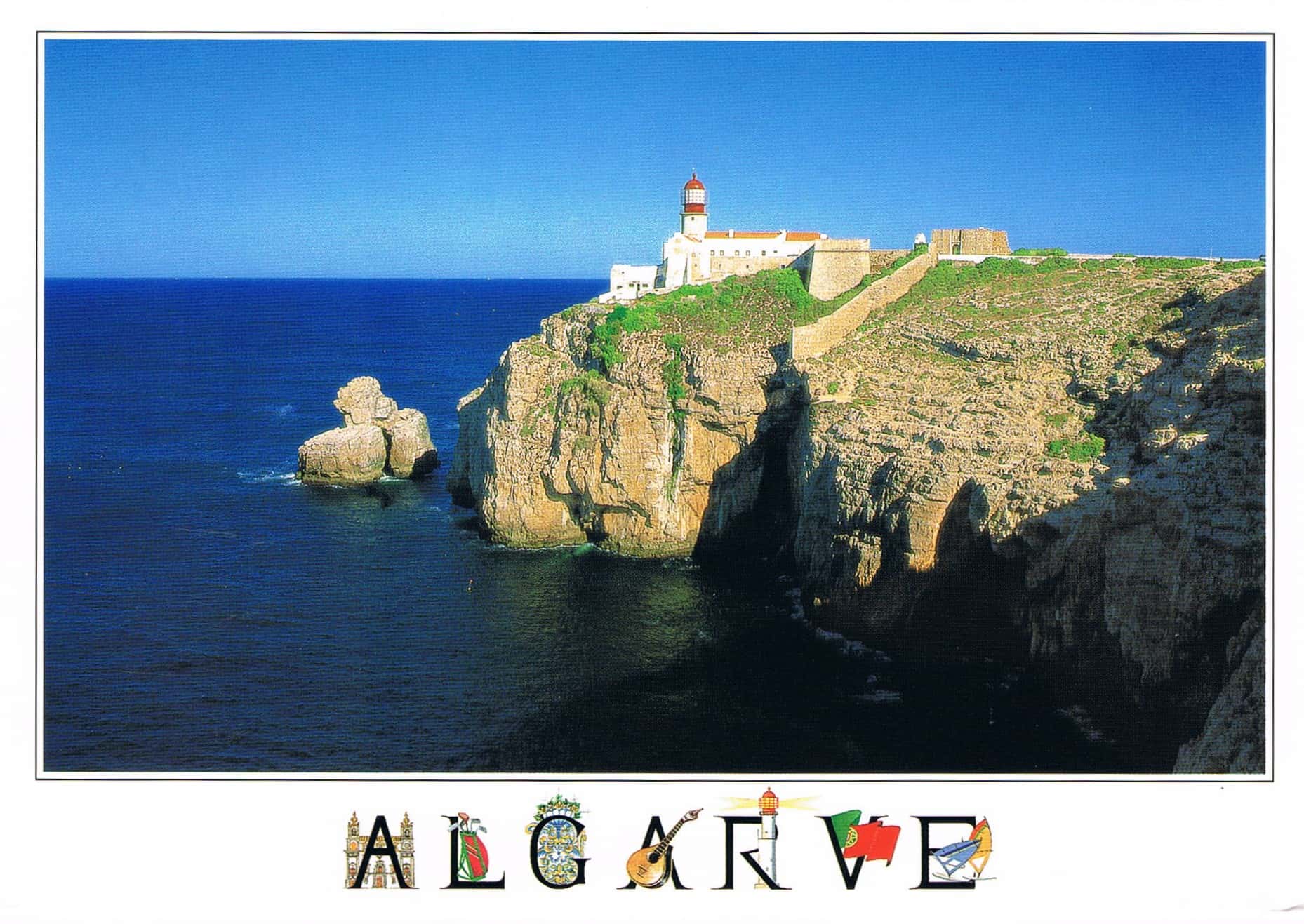 Cape St Vincent Lighthouse Sagres Premium Postcard