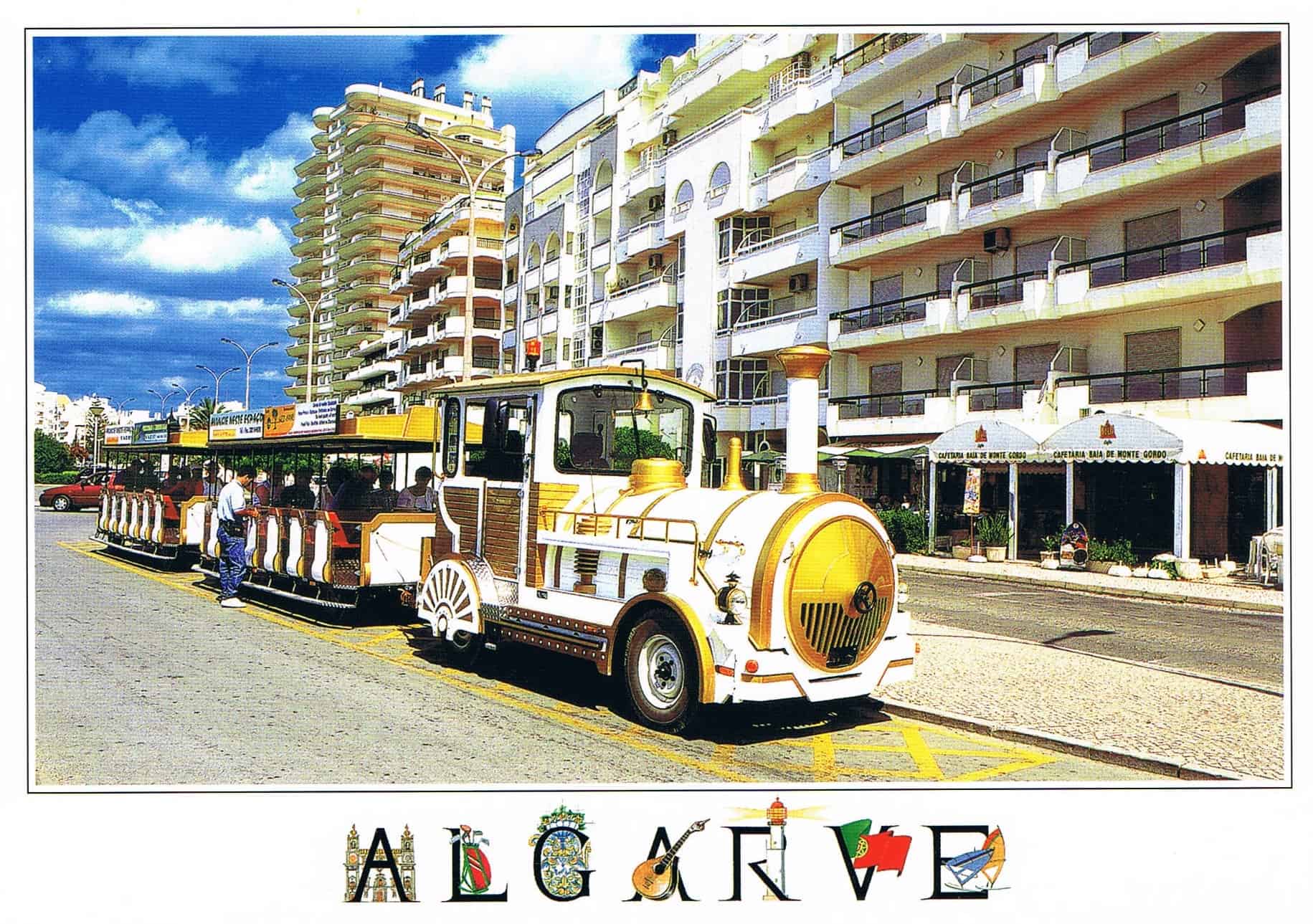 Vila Real de Santo António Tourist Train Premium Postcard