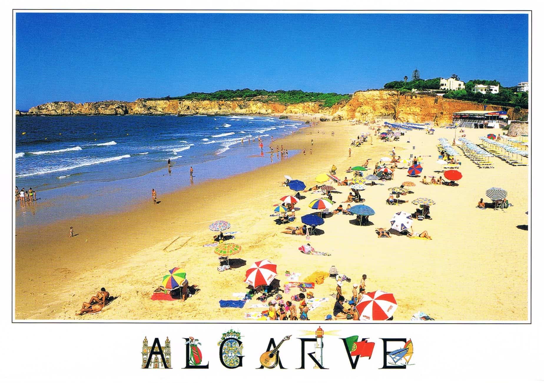 Praia da Rocha Summer Beach Premium Postcard