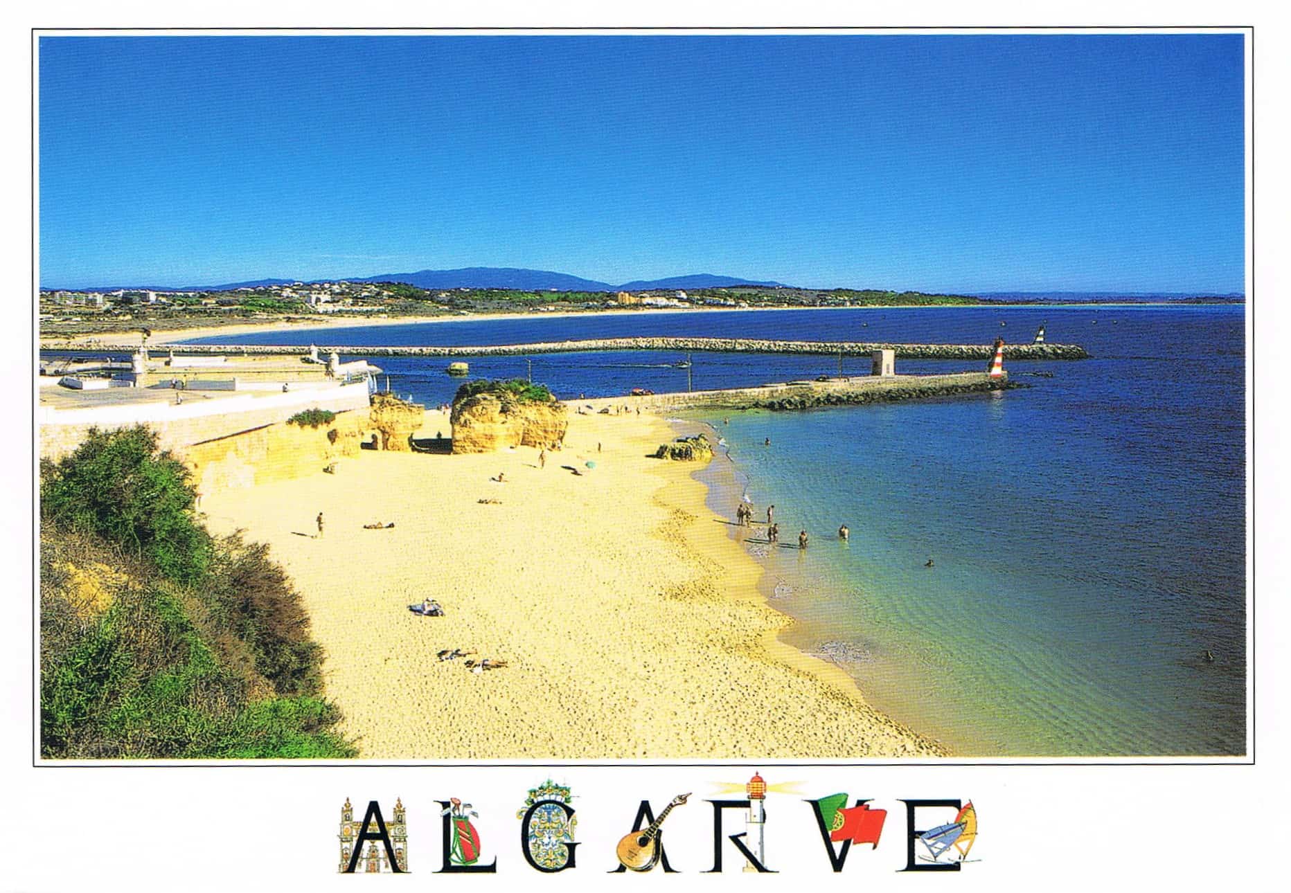 Lagos Harbour Entrance and Beach Premium Postcard